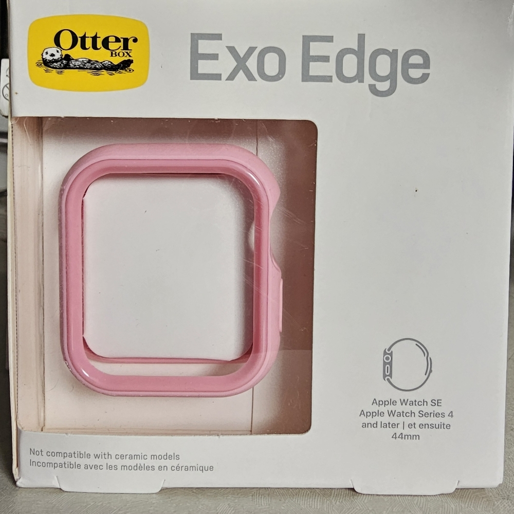 OtterBox - Apple Watch Series SE 4, 44mm Exo Edge Bumper Case - Protective